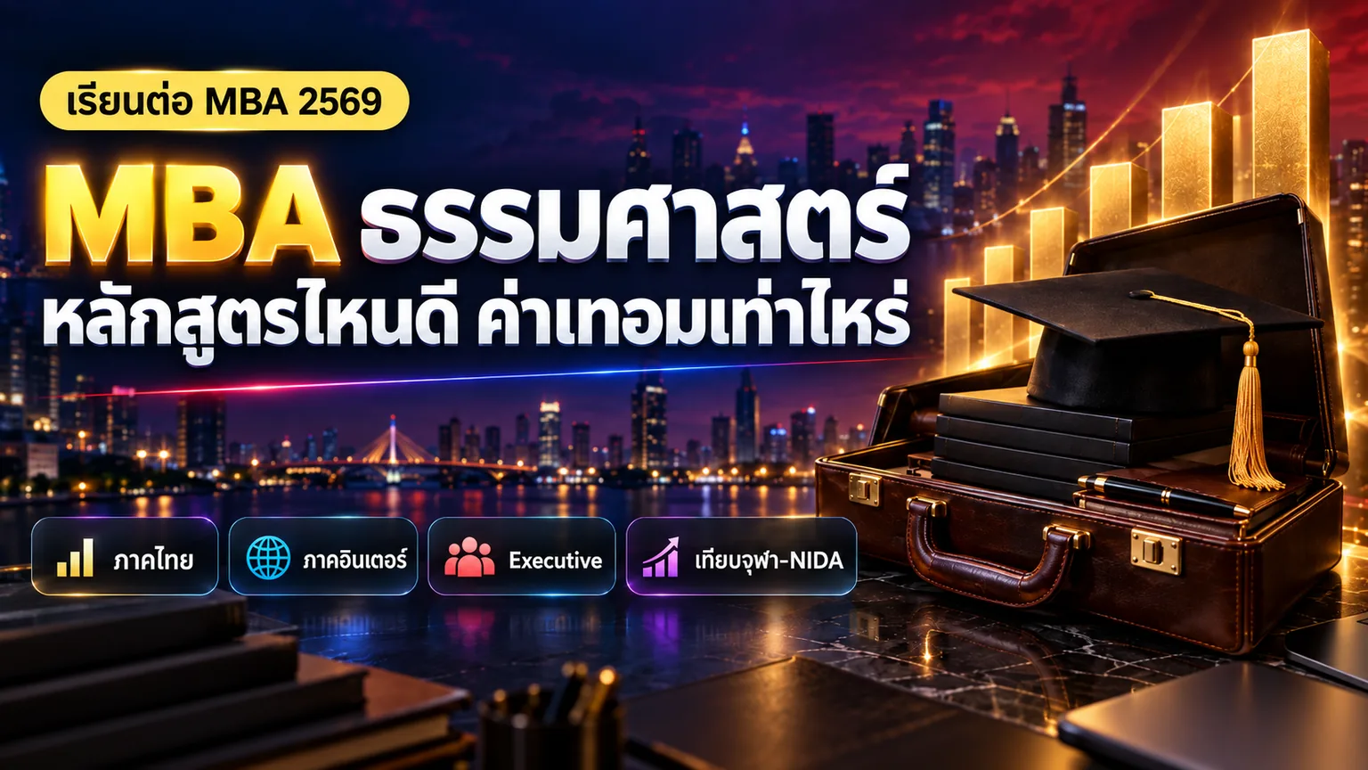 MBA ธรรมศาสตร์ 2569: MBA TU ค่าเทอม หลักสูตร คุณสมบัติ