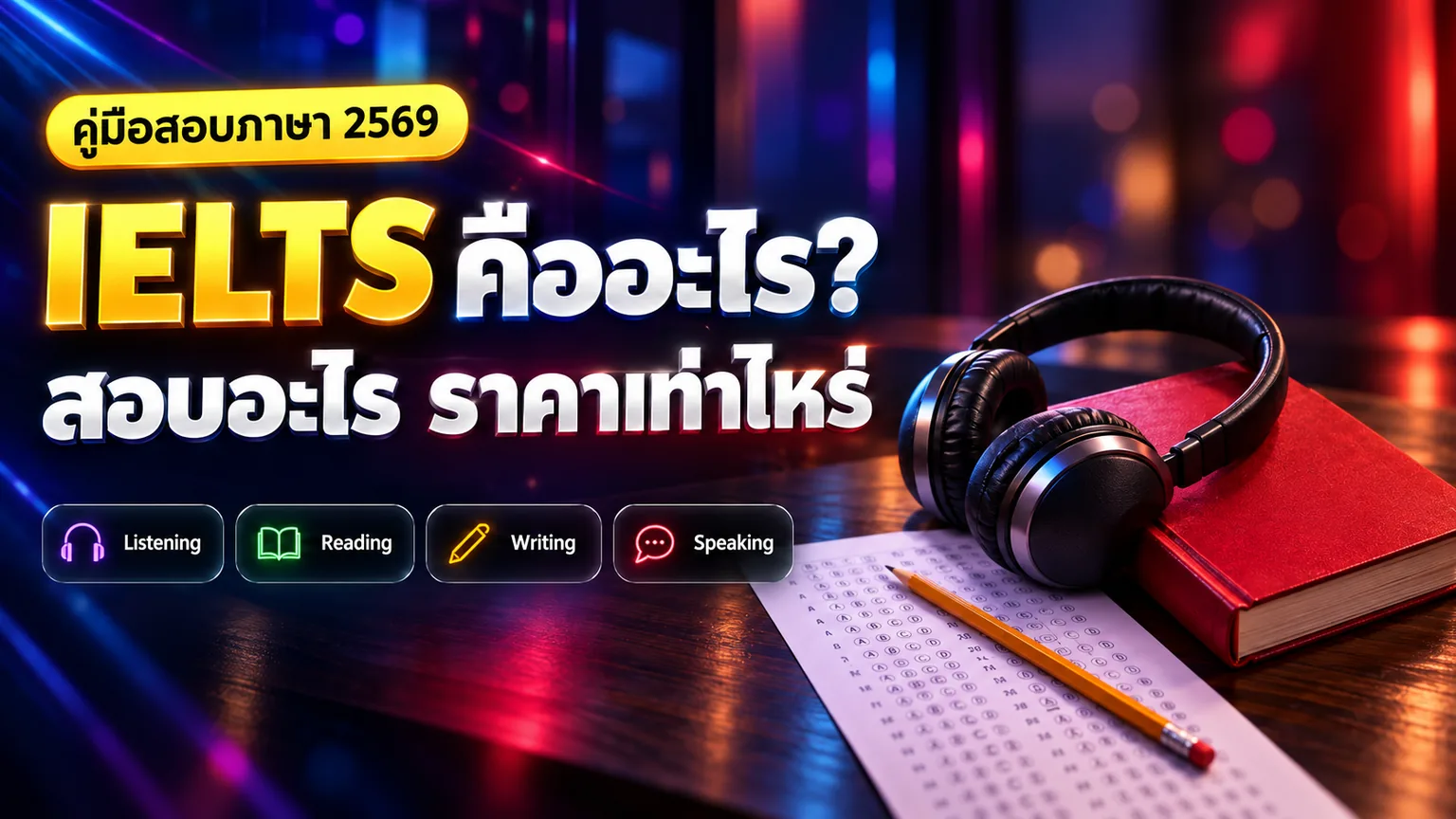 IELTS คือ อะไร ครบเรื่องคะแนน ราคา และวิธีสอบ 2569